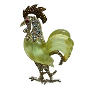 Vintage Hattie Carnegie Rooster Brooch